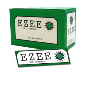 ezee rolling paper green cut corners box of 100