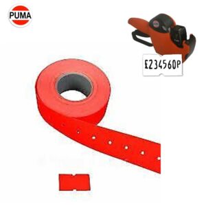 Price Labels with 1 hole Red For Puma Labeller PJH6 Roll of 10