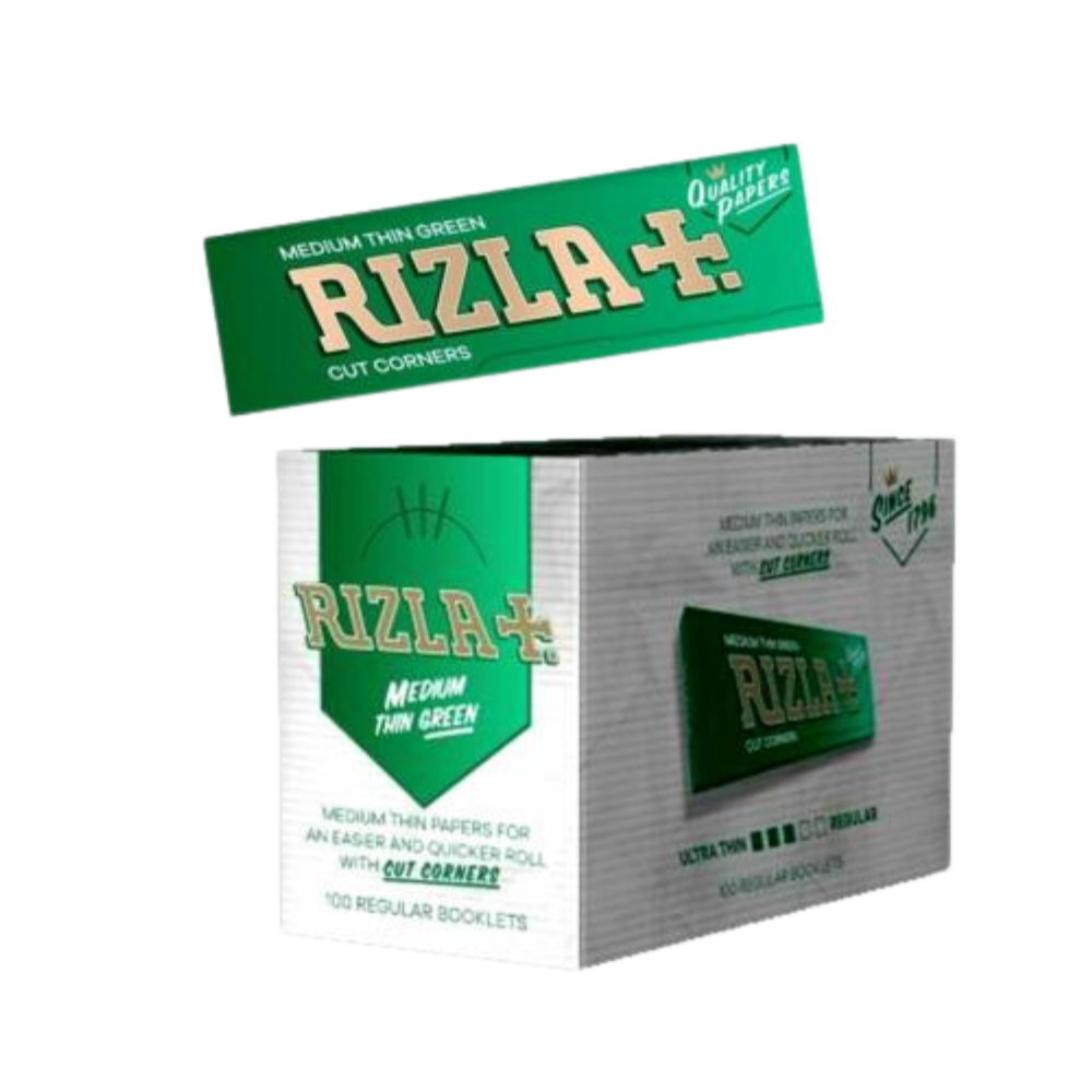 RISG Rizla Green Regular Rolling Papers Box of 100