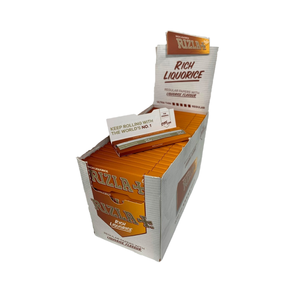 RISO Rizla Liquorice Regular Rolling Papers Box of 100