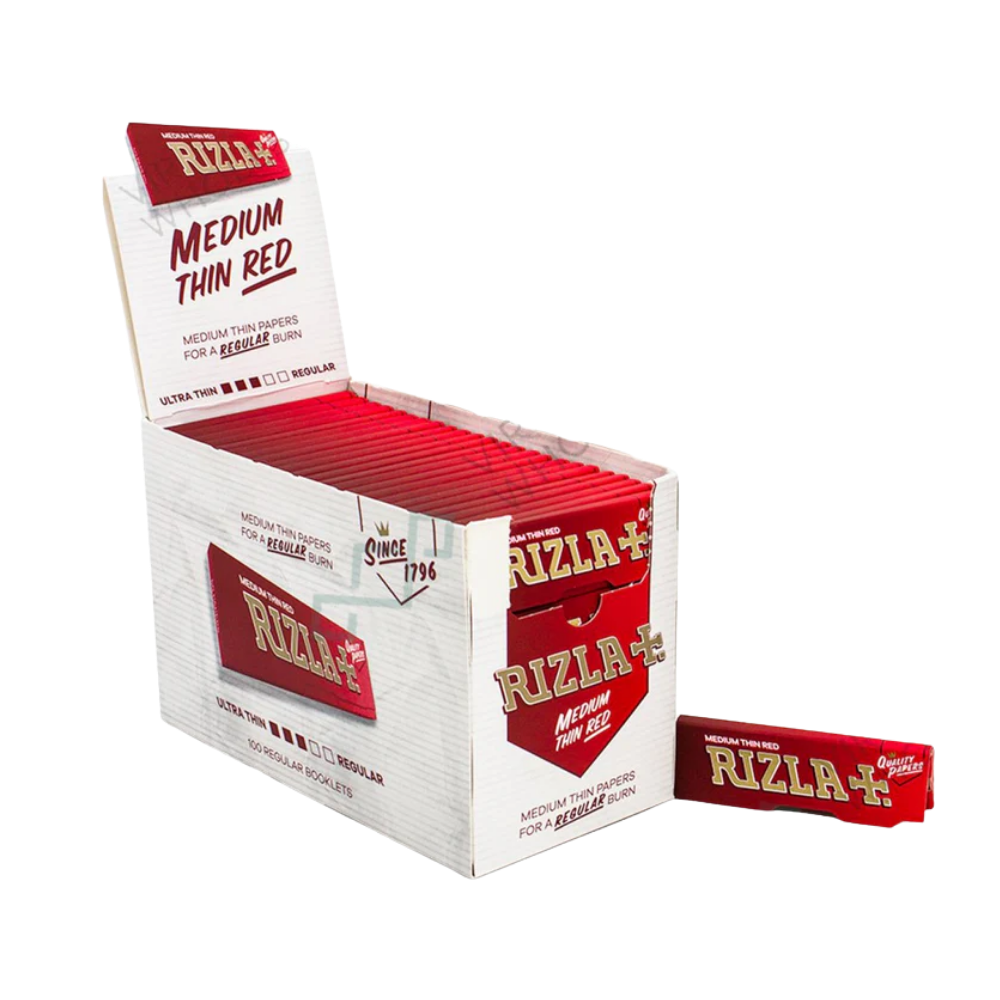 RISR Rizla Red Regular Rolling Papers Box of 100