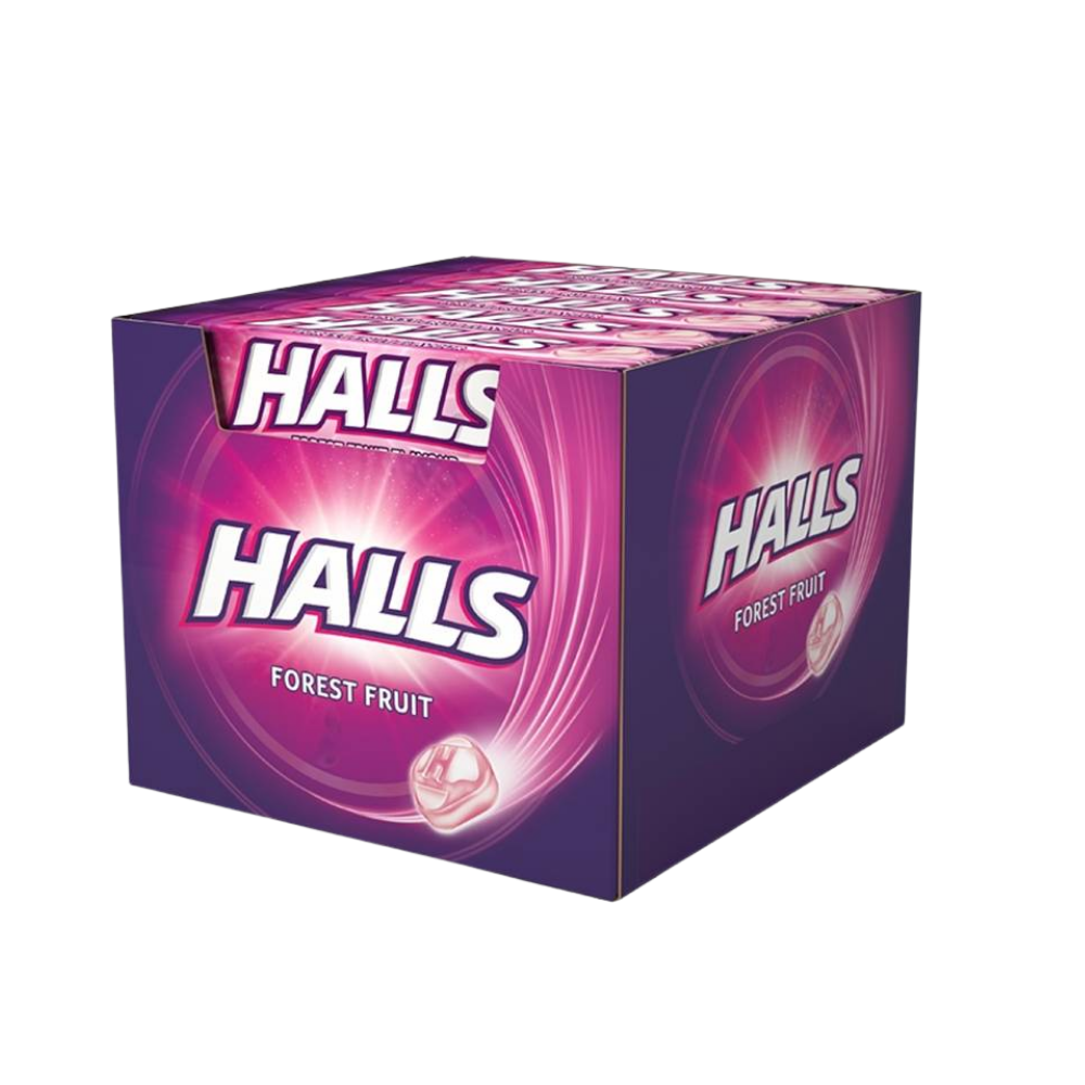 Halls Cough Drops 33.5g 20 Per Box forest fruit Halls Cough Drops 33.5g 20 Per Box - Forest Fruit