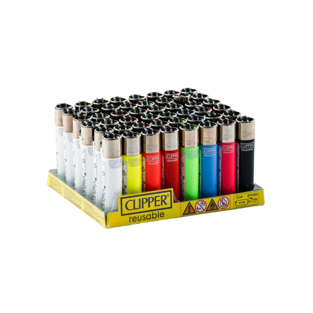 Clipper Plain Lighters 48 per Tray