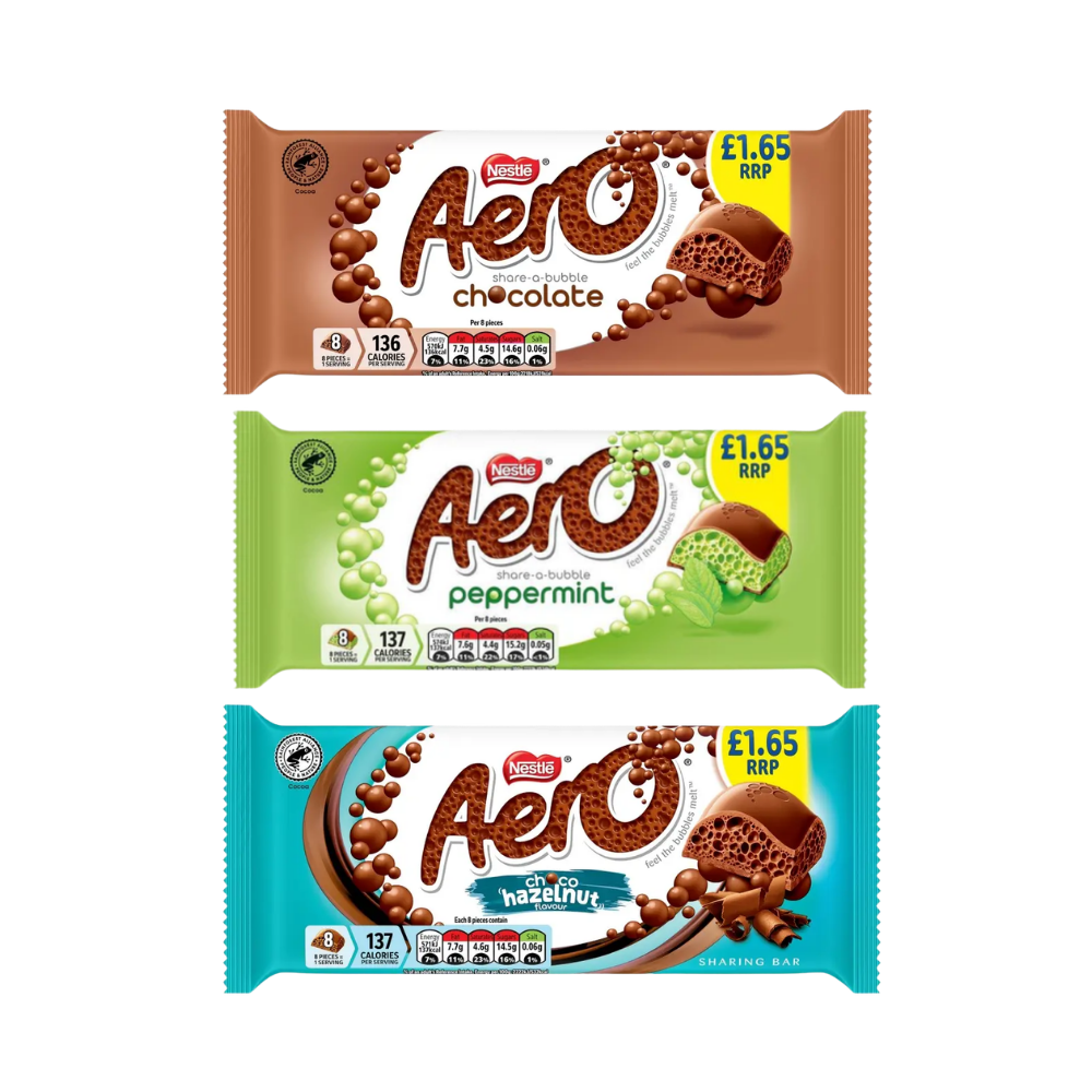 Aero Chocolate Sharing Bar 90g PM £1.65 15 Per Box