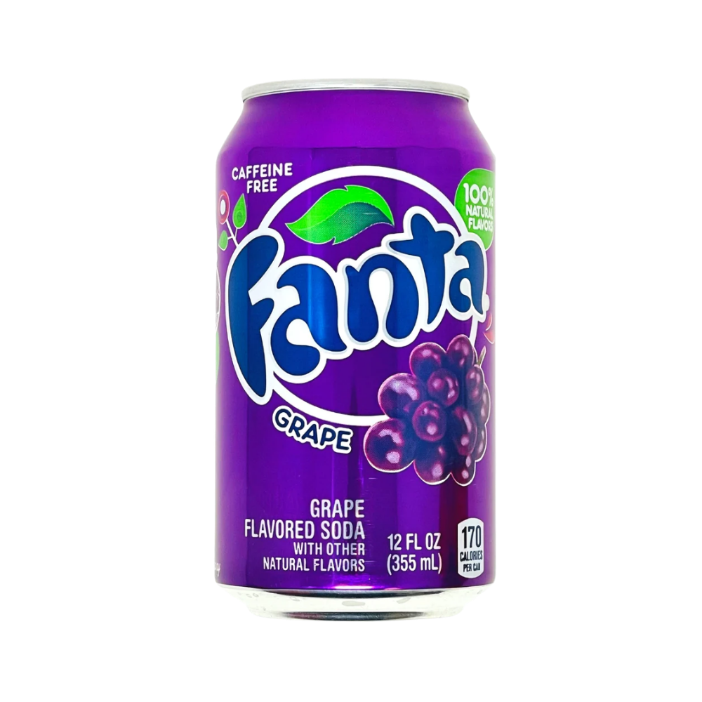 FACG Fanta (USA) Can 355ml Grape 12 Per Box