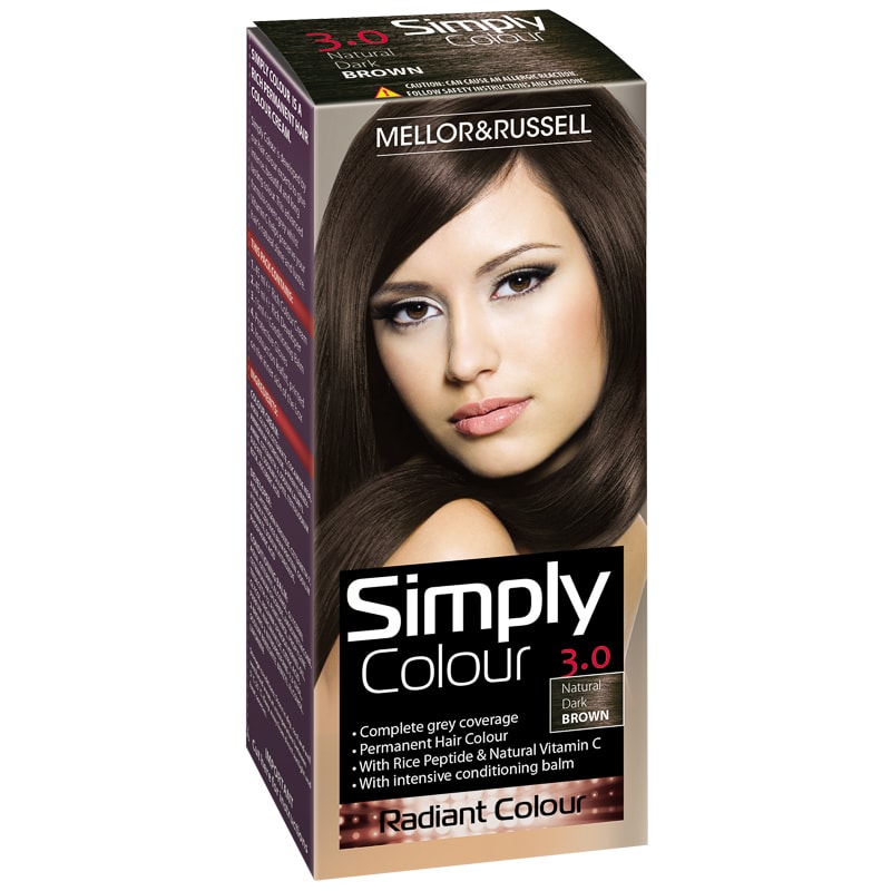 SICDB Simply Colour Hair Dye Pack of 6 - #3 Dark Brown
