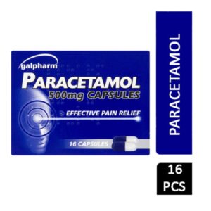 Medicine Paracetamol Capsules Galpharm 500mg 12/Box