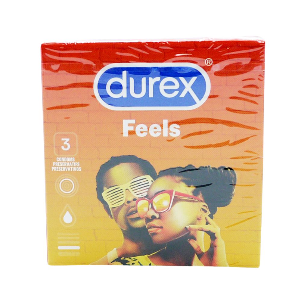 Durex Condoms 12x3pk 18 Condom Durex Feel 3-Pack X 12