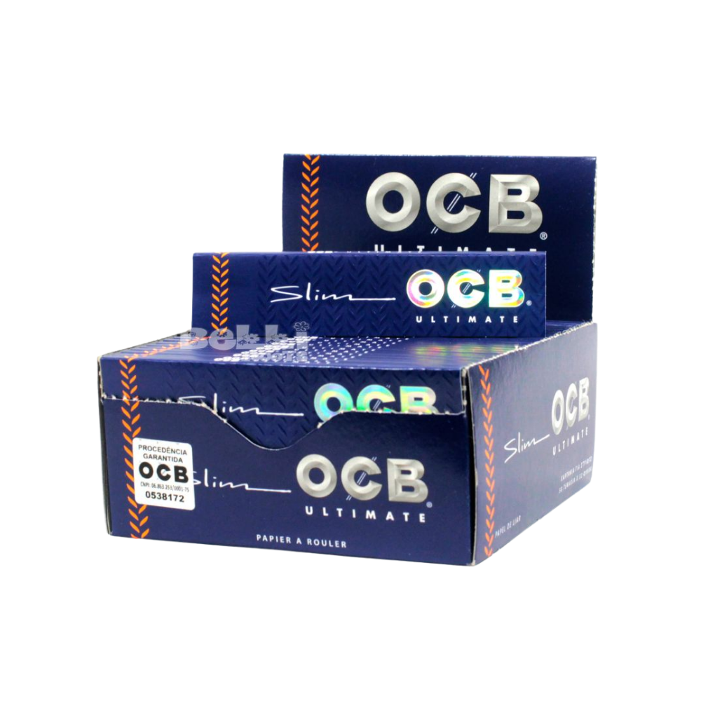 OCBKSU50 OCB Rolling Paper Blue Ultimate King Size Box of 50