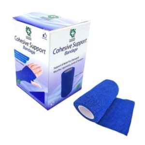 a&e cohesive support bandage (blue) 12x7.5cm x 4.5m