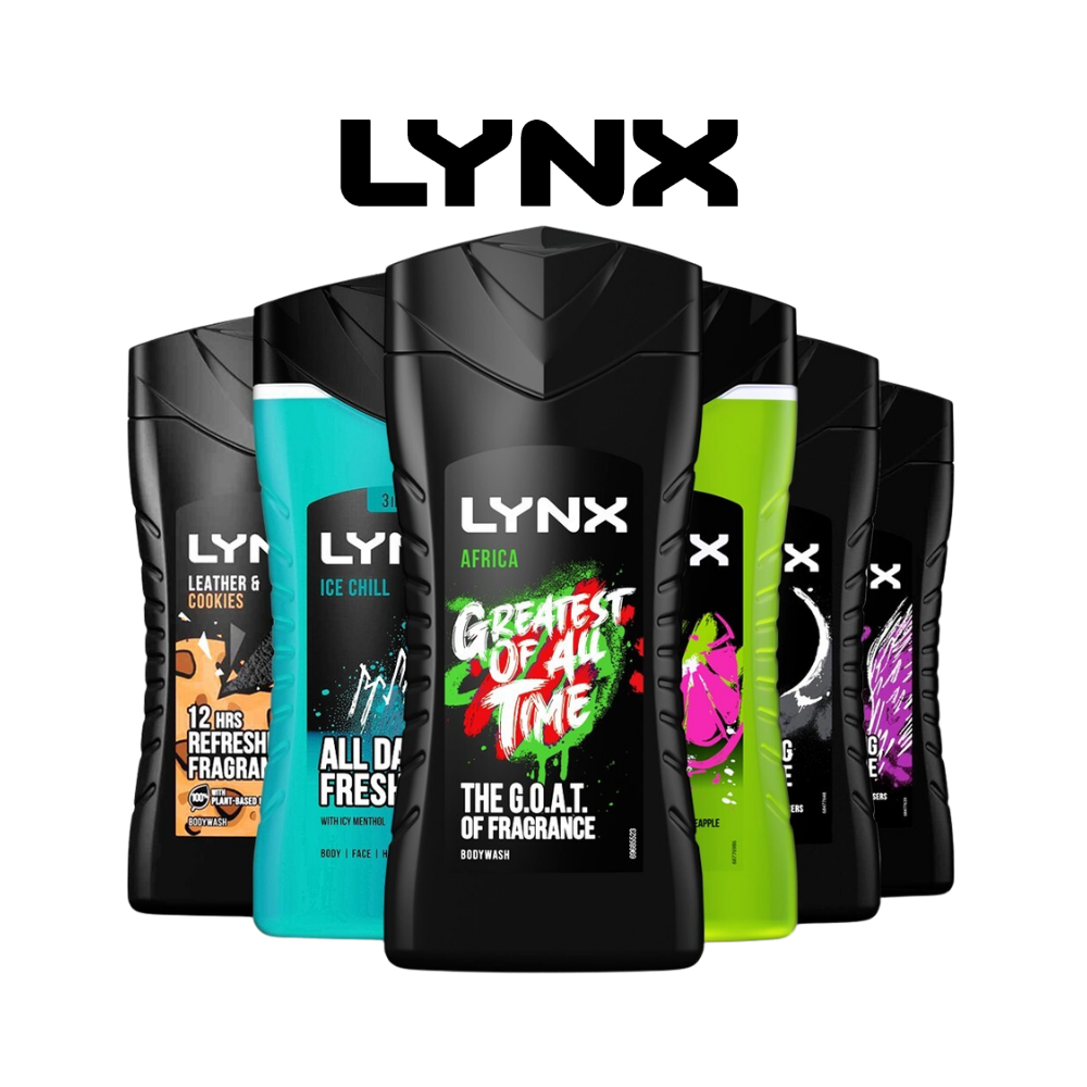 Lynx Shower Gel 225ml Pack of 6
