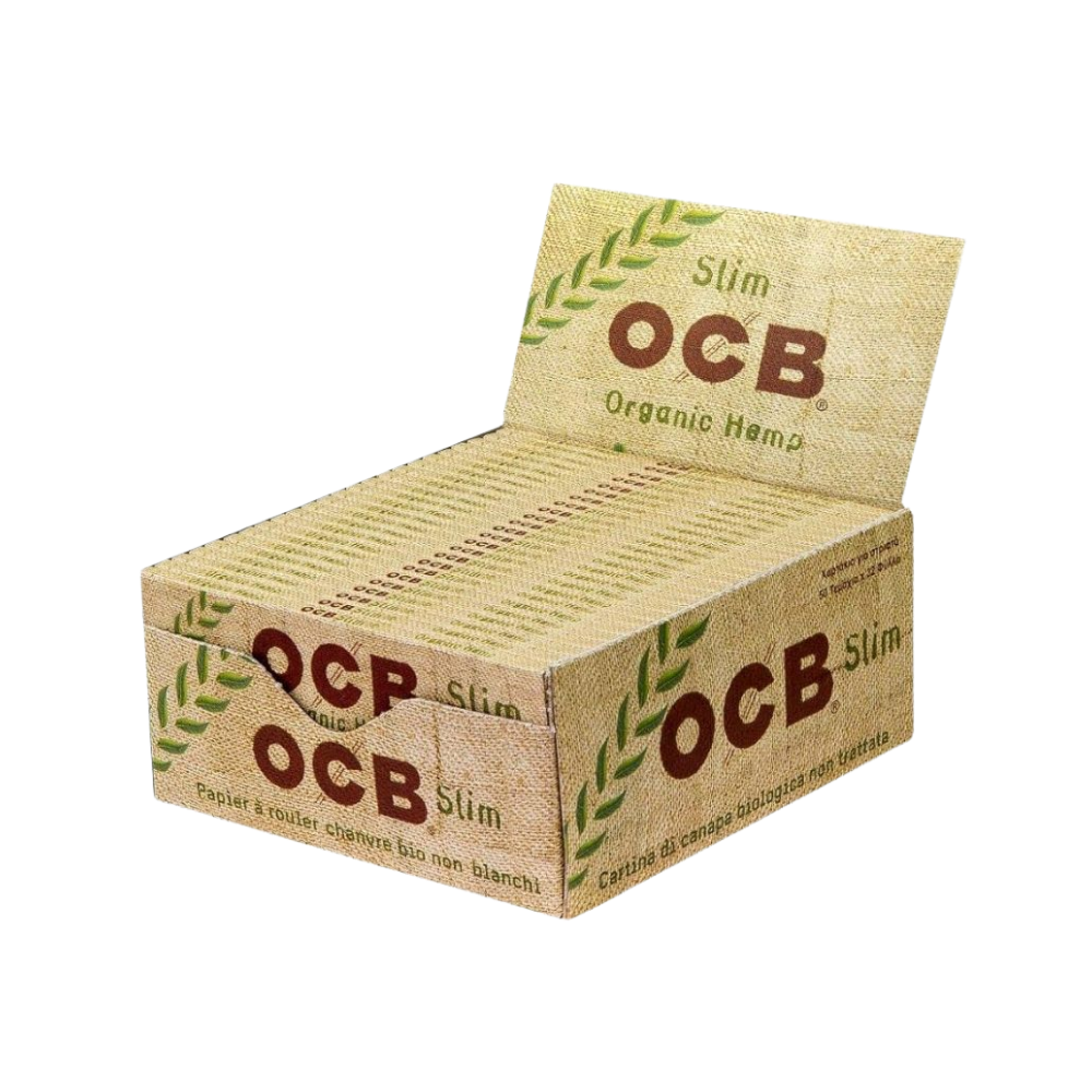 OCB Rolling Paper King Size Box of 50 6 OCB Rolling Paper Slim Organic Hemp Box of 50