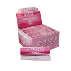 Rolling Paper Element Pink King Size With Tip X 24