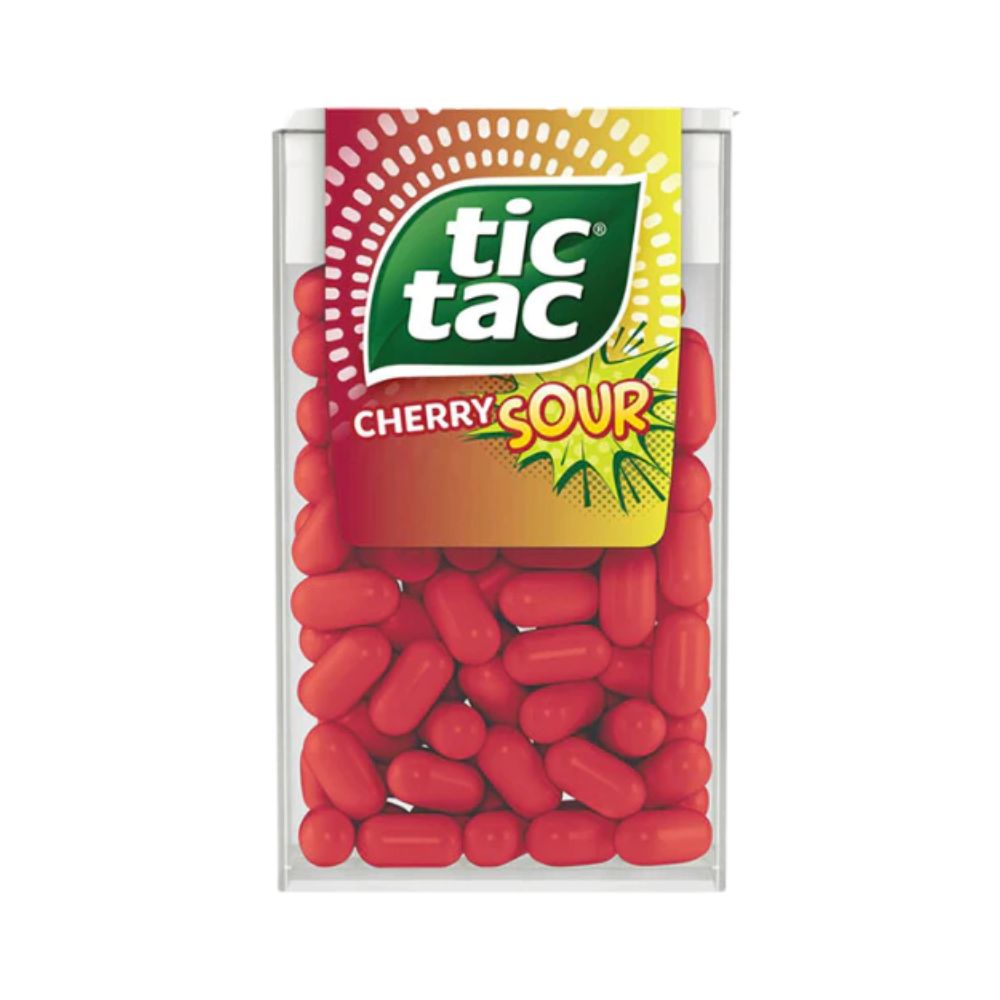 Tic Tac 24g Display of 24 14 Candy Tic Tac Cherry Sour 24g X 24