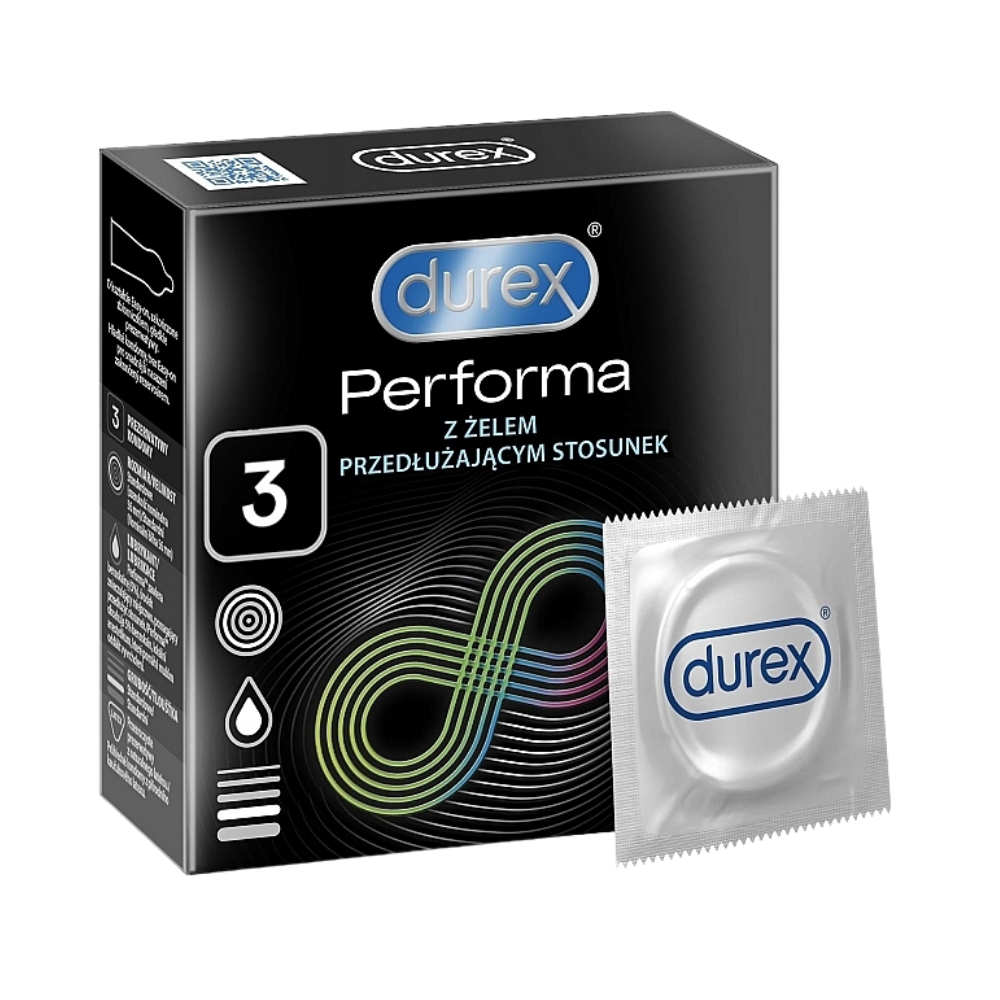 CODPER Durex Condom Performa (Black) 3-Pack X 12