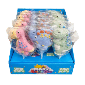 Magic Rainbow Dino Mallow 35g Pops x 24