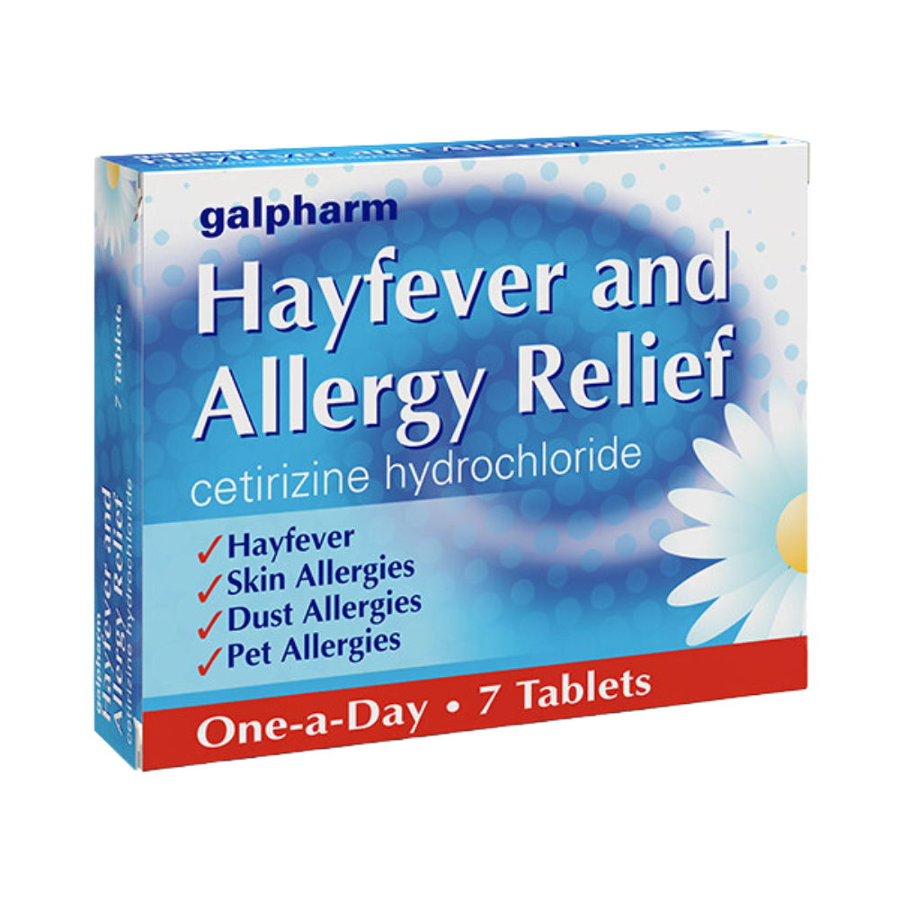 HAFR7B Galpharm Allergy and Hay fever Relief 10x10mg - 7ct Tablets