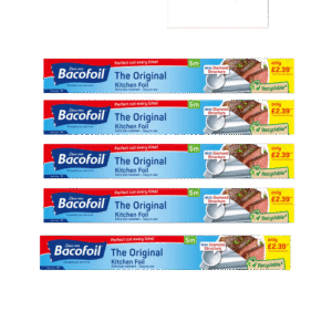 Bacofoil Kitchen Foil 300MM x 5 MTR £2.39 Pack of 6