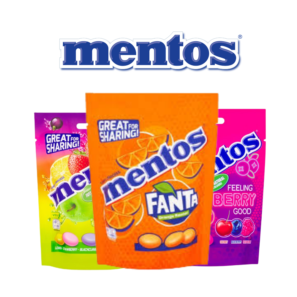 Mentos 140g Bag Box of 7