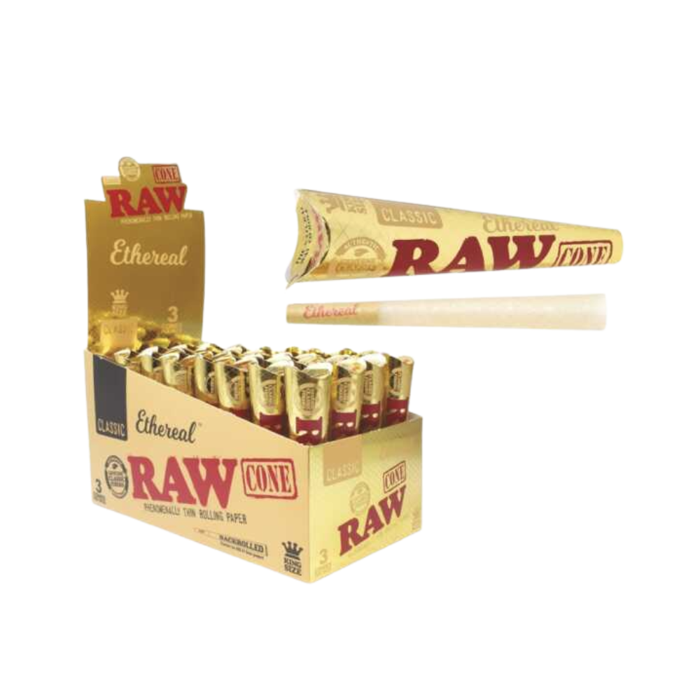 RAC3ET Raw Cones Classic Ethereal King Size 3-Pack 32/Box