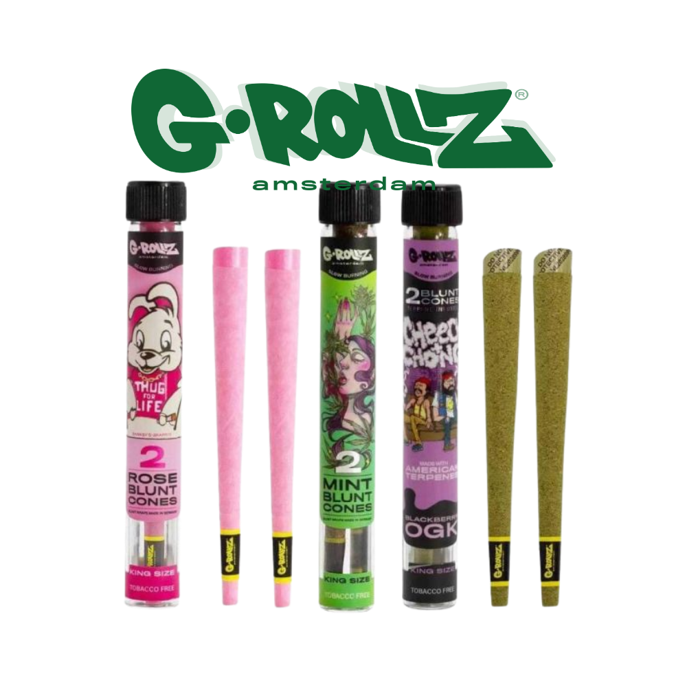 G-Rollz King Size Blunt Terpene Infused Cones Display of 12