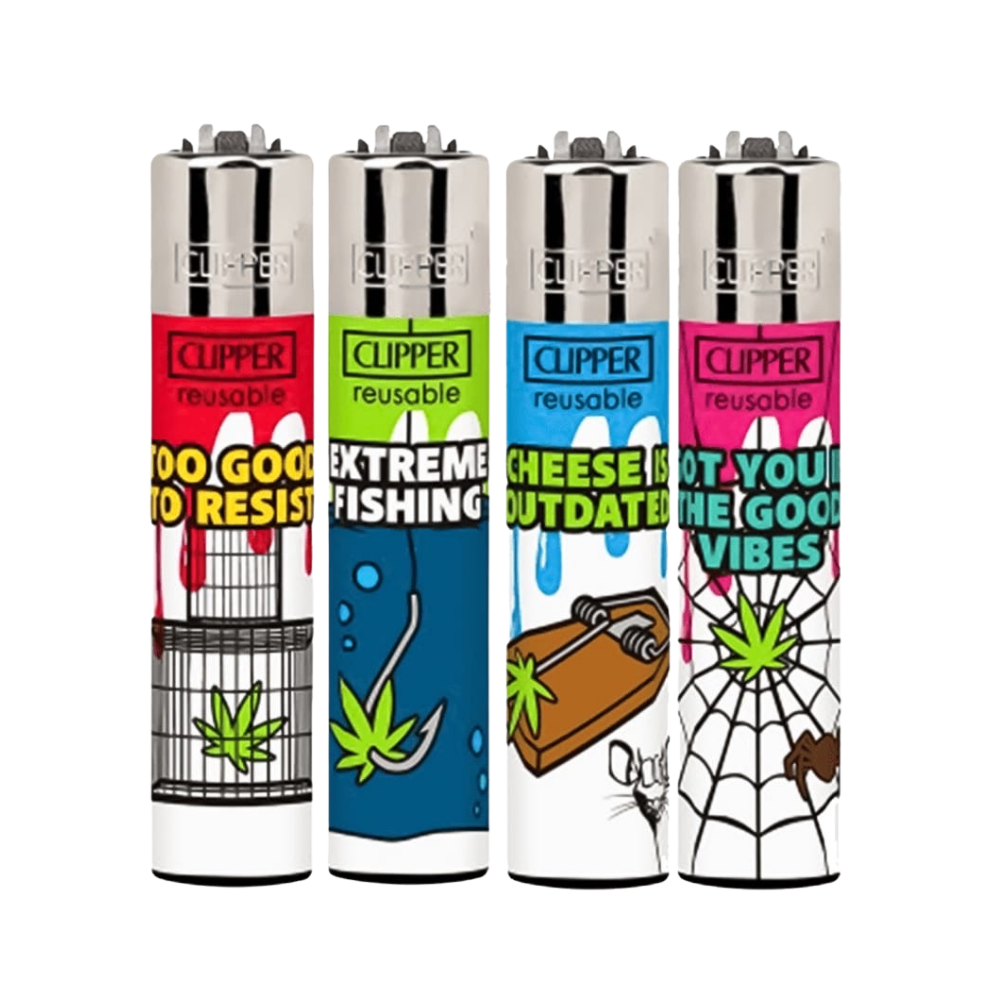 Clipper Printed Lighters Tray of 48 16 Best Clipper Green Balt Tray of 48 Wholesale Display