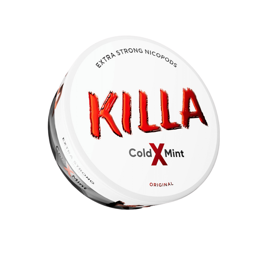 1008- cold x mint Killa Extra Strong Nicopods Roll Of 10