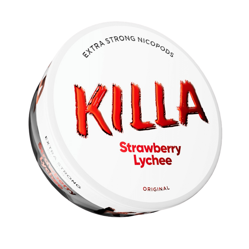 1008-strawbery lychee Killa Extra Strong Nicopods Roll Of 10