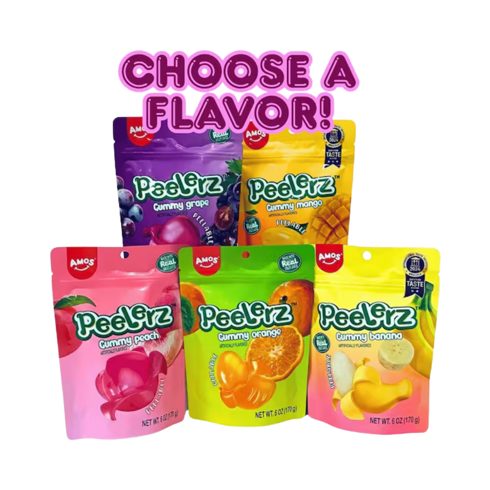 Amos Peelerz Gummy Candy 65g Box of 12