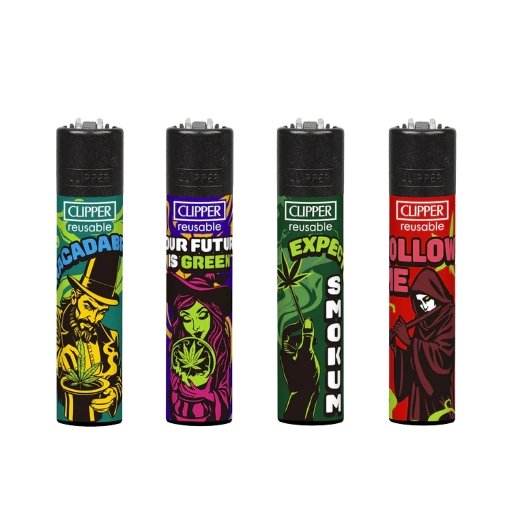 Clipper lighter 48 per tray enchanted smoke Clipper Printed Lighters Tray of 48 - Enchanted Smoke