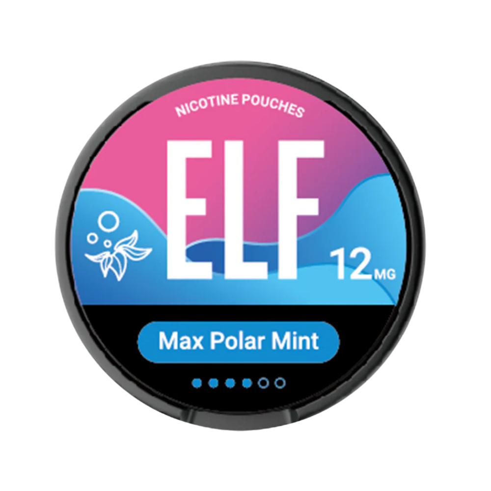 Elf 12mg max polar mint ELF 12mg Nicotine Pouches Roll of 10