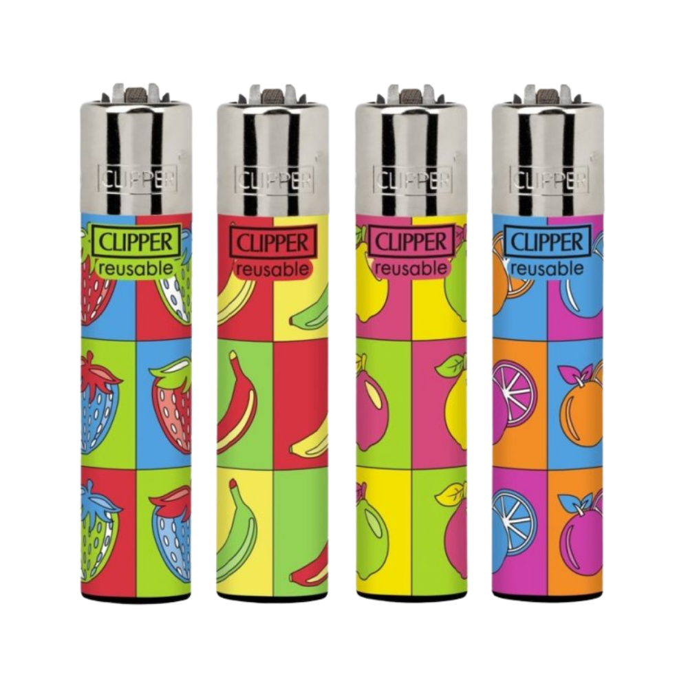 LIC48RAA2 Clipper Random Art-2 Lighters Tray of 48