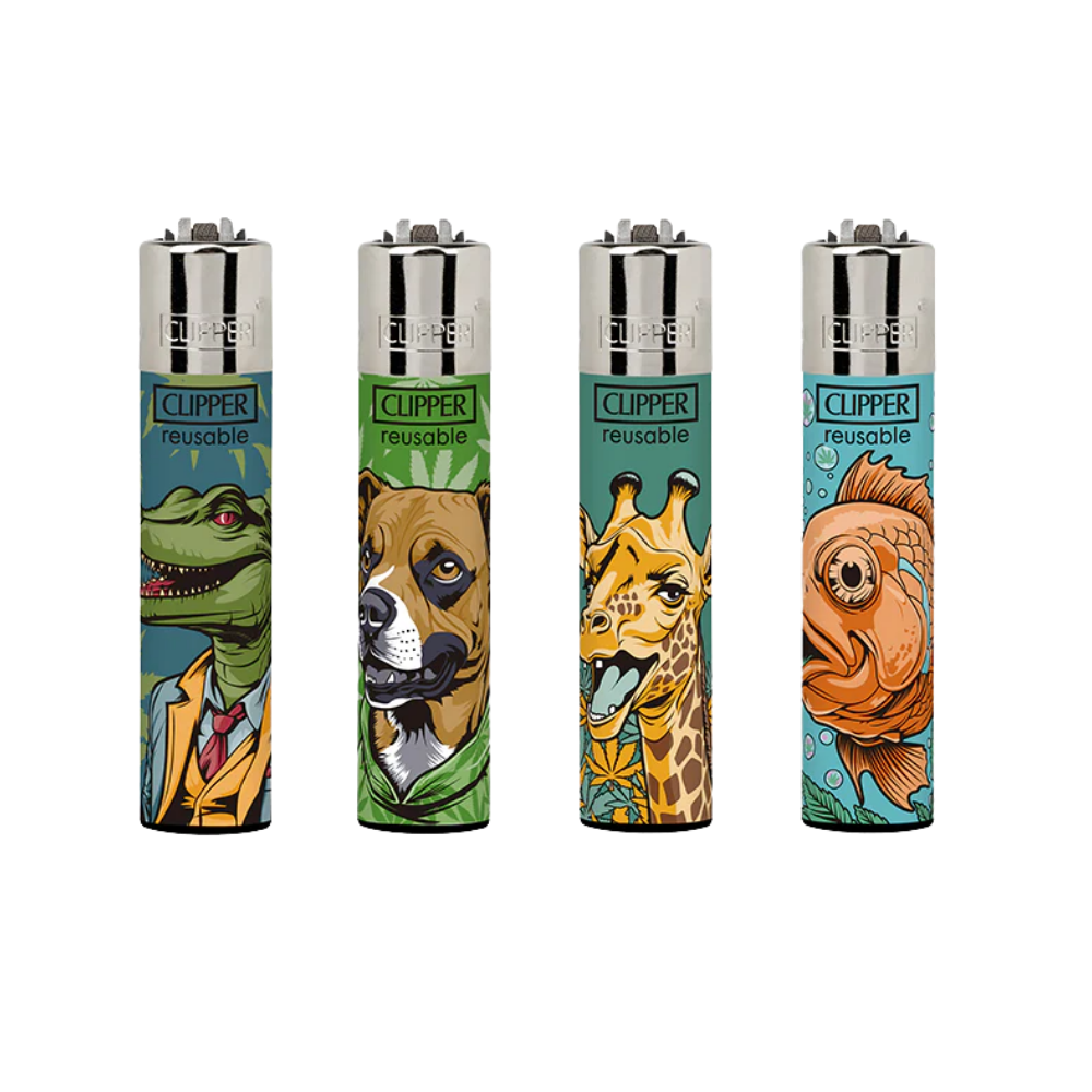 clipper printed lighter tray of 48 – weedy world Clipper Printed Lighters Tray of 48 - Weedy World