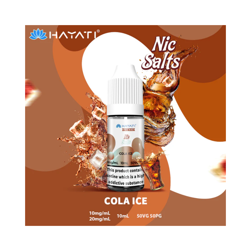 hayati promax nic salt 20mg-cola ice Hayati Pro Max Nic Salt 20mg Box of 10 - Cola Ice