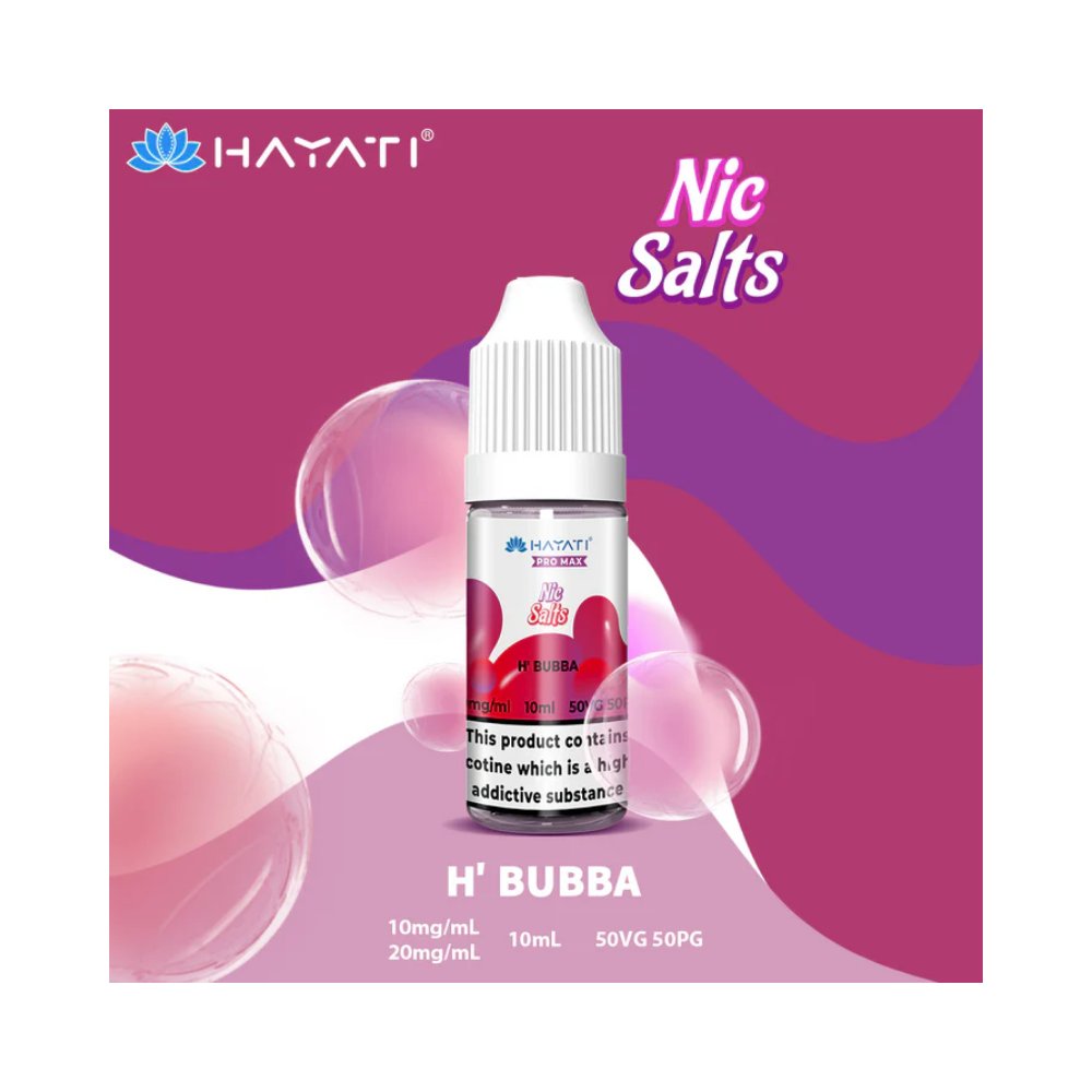 hayati promax nic salt 20mg-hbubba Hayati Pro Max Nic Salt 20mg Box of 10 - Hubba Bubba
