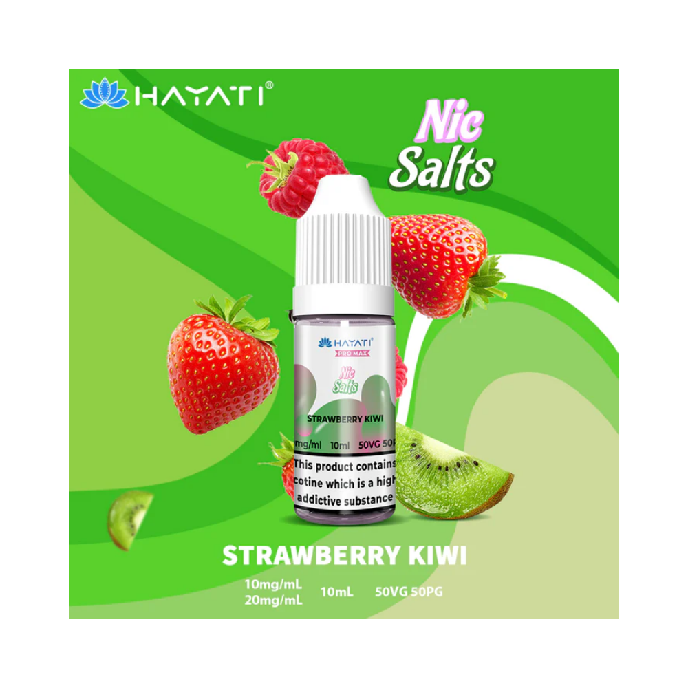 hayati promax nic salt 20mg-strawberry kiwi Hayati Pro Max Nic Salt 20mg Box of 10 - Strawberry Kiwi