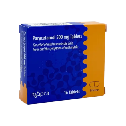 Paracetamol Pain and Fever Relief - Ipca 16x16ct Tablets