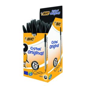 BIC Ball Point Cristal Original Black 50 per Box