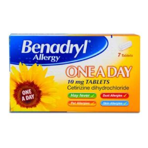 benadryl allergy 7ct tablets 6x10mg