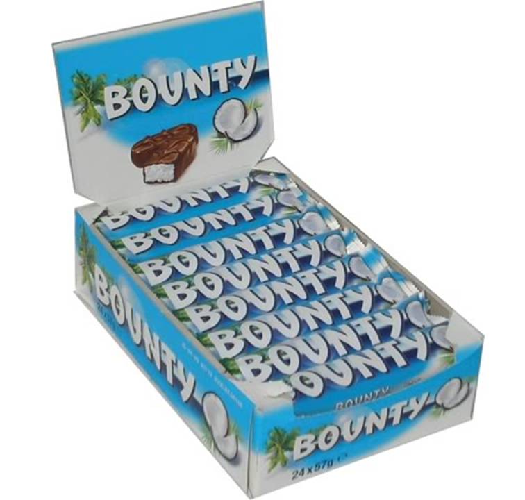 Bounty Chocolate 57g 24 Per Box 4 Bounty Chocolate 57g 24 Per Box - Image 4