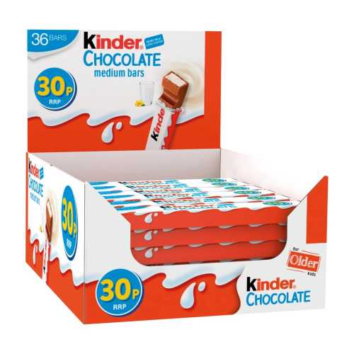 Chocolate Kinder Chocolate Bar 30p