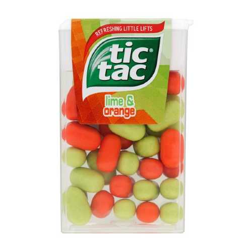Tic Tac 24g Display of 24 20 Candy Tic Tac Lime-Orange Box of 24